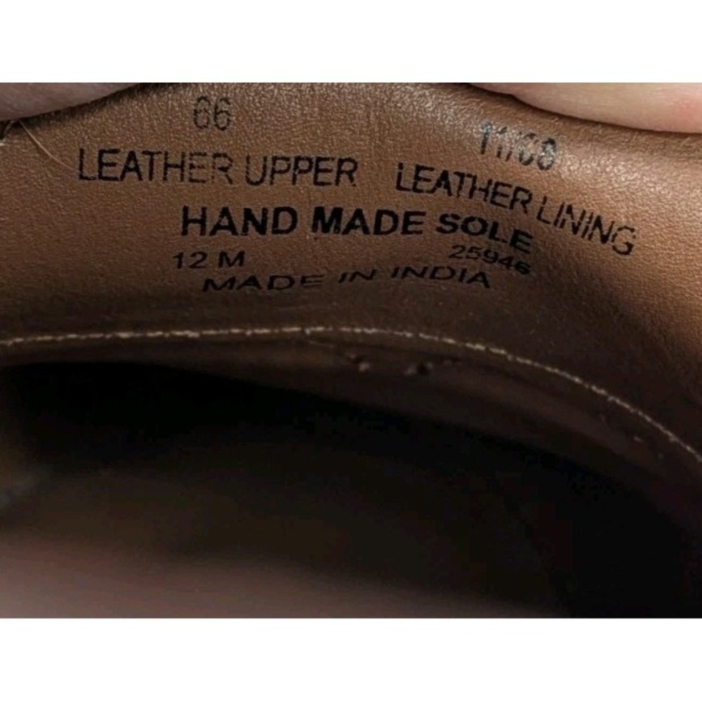 Bostonian Classic Leather Loafer Brown Slip On Men's Size 12M Shoes Flats Dress - Picture 11 of 13